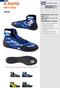 Thumbnail for Sparco-Rapid-K-kart-Race-Shoe-sale-discount-best-deal-low-price-deal-Sale-Image