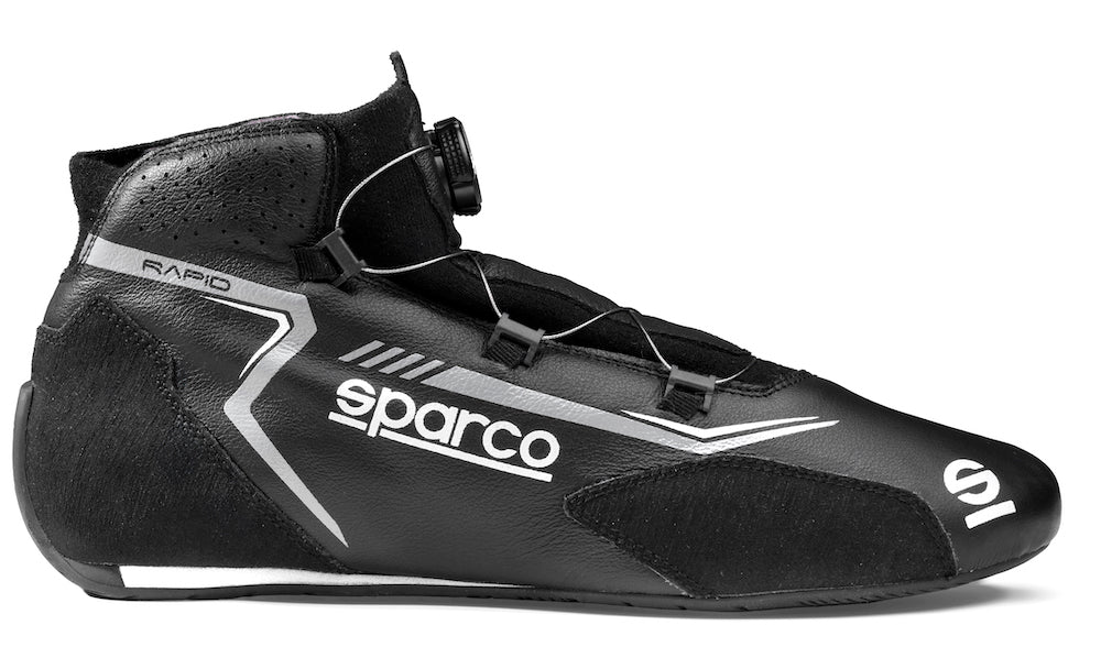 Sparco-Rapid-Race-Shoe-Black_white-side-profile-Sale-Discount-Low-Price-Best-Deal-Image