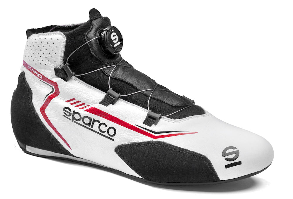 Sparco-Rapid-Race-Shoe-White_Black-side-profile-Sale-Discount-Low-Price-Best-Deal-Image