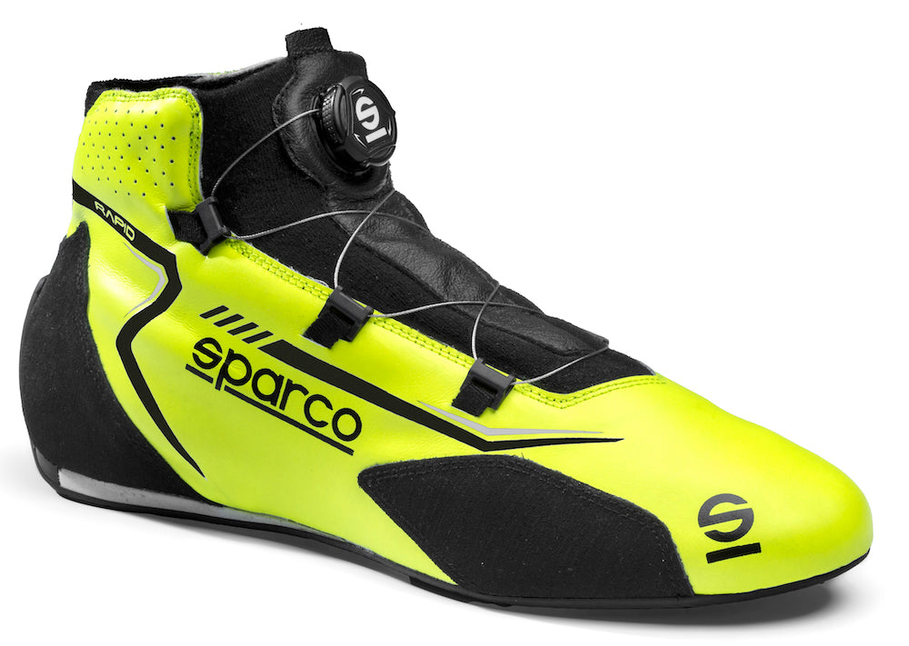 Sparco-Rapid-Race-Shoe-Yellow_Black-side-profile-Sale-Discount-Low-Price-Best-Deal-Image