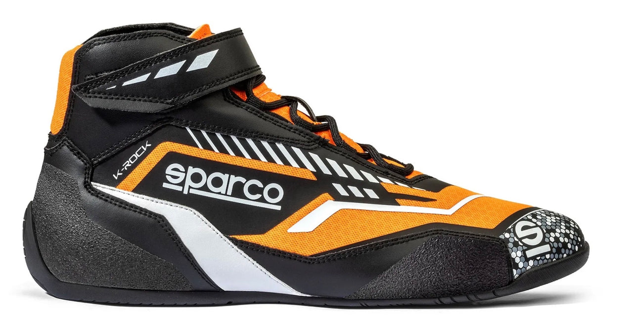 Sparco-Rock-K-kart-Race-Shoe-sale-discount-best-deal-low-price-deal-black_orange-Image