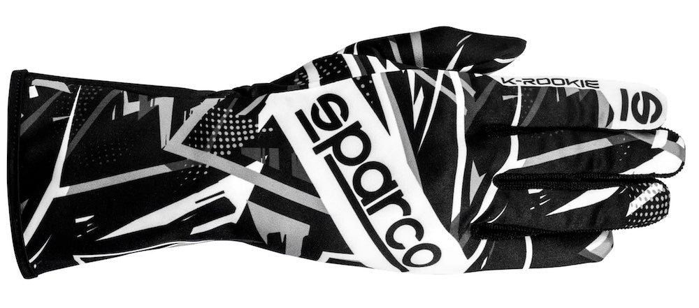 Sparco-Rookie-black_white-kart-Race-Glove-sale-discount-best-deal-low-price-deal-Sale-flash-rebate-offer-cheap-Image