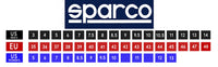 Thumbnail for Sparco Motorsports Shoe Size Conversion Chart with US Men’s, EU, and US Women’s sizes in a clear color-coded format-image