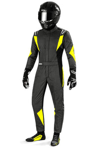 Thumbnail for Sparco-Superleggera-Race-Suit-Grey/Yellow-Driver-Image