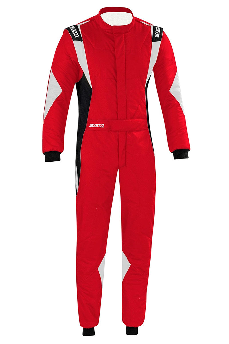 Sparco-Superleggera-Race-Suit-Red/Black-Front-Image