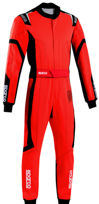 Thumbnail for Sparco-Thunder-Advanced-Kart-Race-Suit-Red_Black-Image