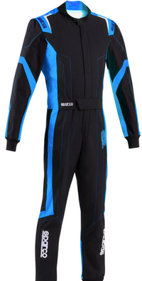 Thumbnail for Sparco-Thunder-Advanced-Kart-Race-Suit-black_Blue-Image