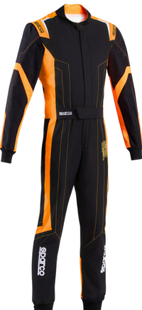 Thumbnail for Sparco-Thunder-Advanced-Kart-Race-Suit-black_orange-Image