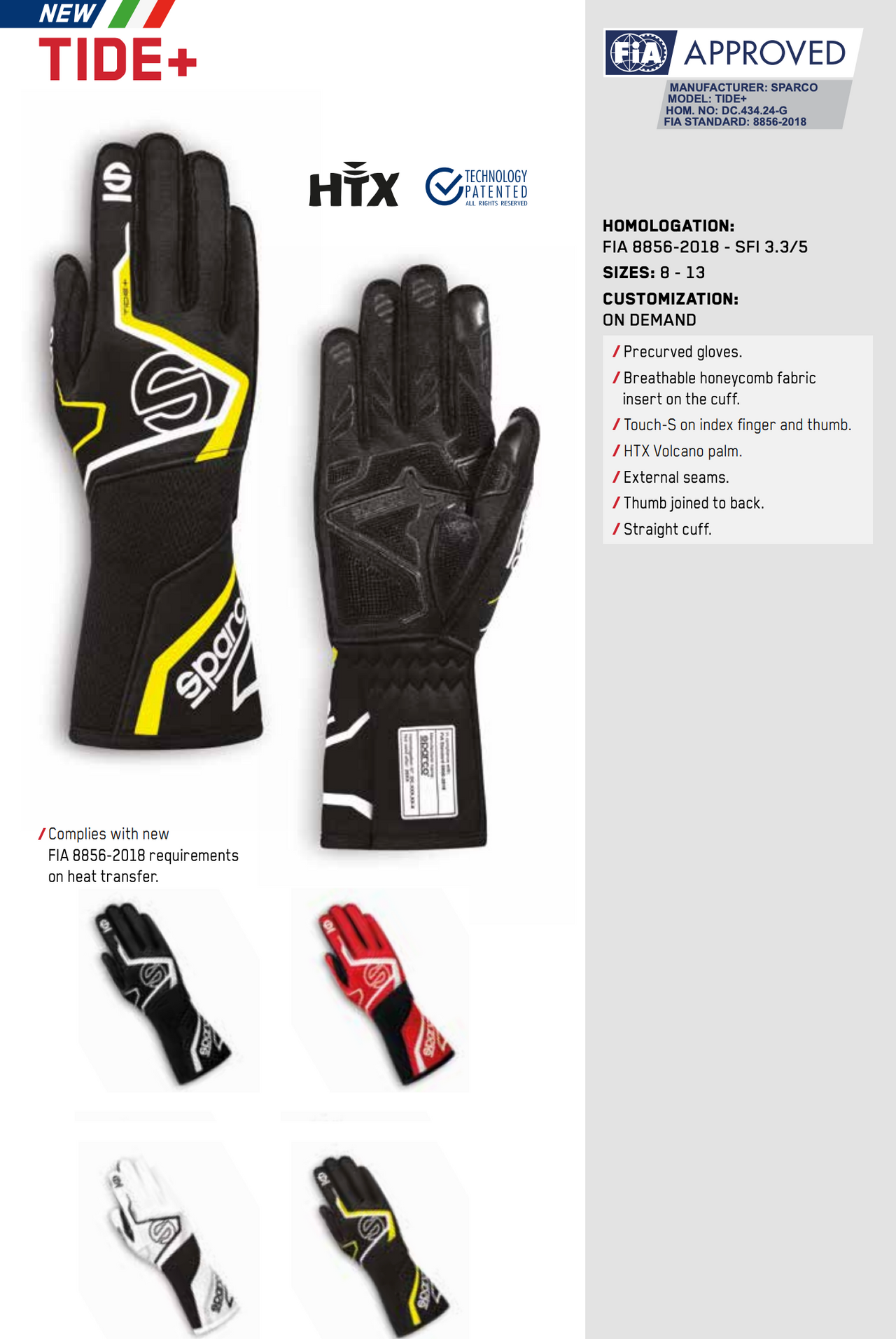 Sparco-Tide+-Race-Glove-Sale-discount-best-price-deal-image