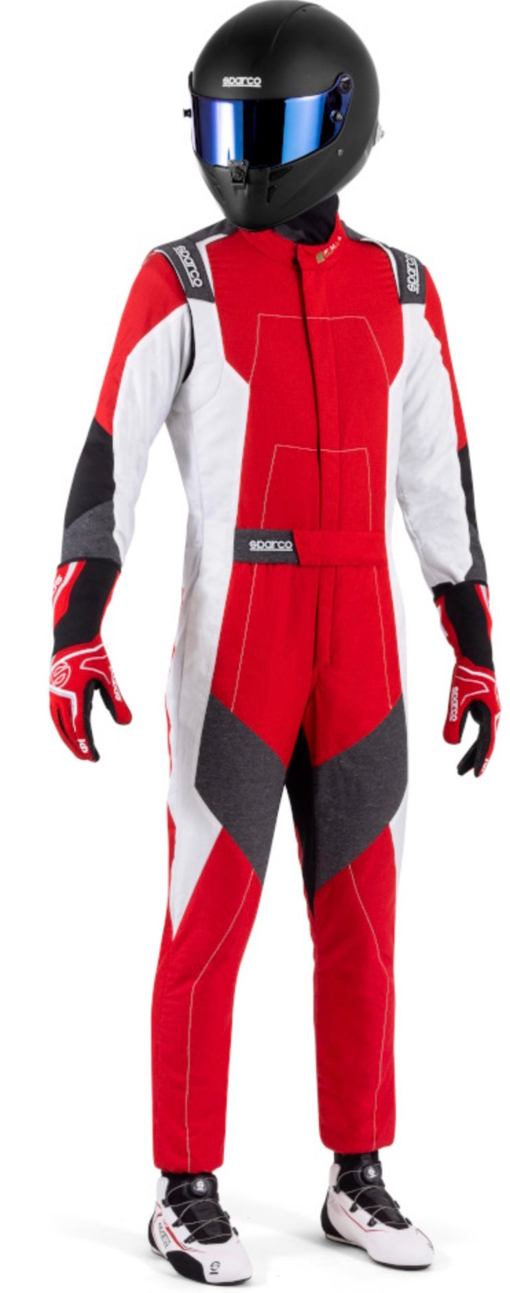 Sparco-X-Light-FE-Race-Suit-Red-White-Front-Image