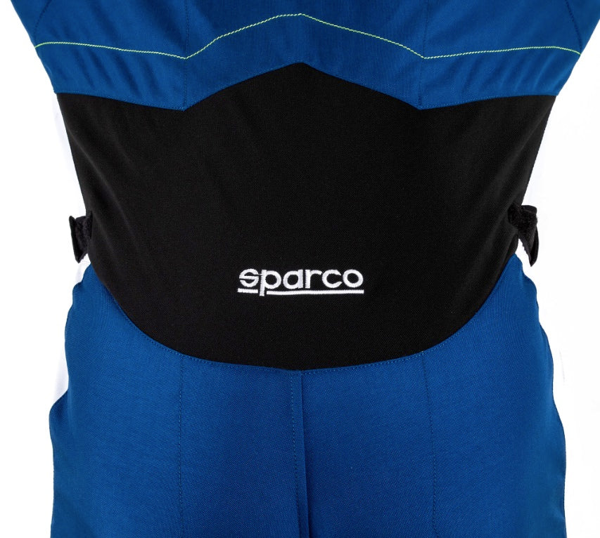 Sparco-kerb-advanced-kart-race-suit-blue-yellow-closeup-back-discount-offer-deal-best-price-sale-image