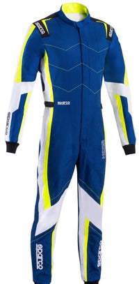 Thumbnail for Sparco-kerb-advanced-kart-race-suit-blue-yellow-discount-offer-deal-best-price-sale-image