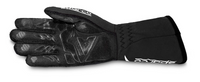 Thumbnail for Sparco Tide-K Kart Racing Glove - Black / Grey 00286NRNR Palm Image
