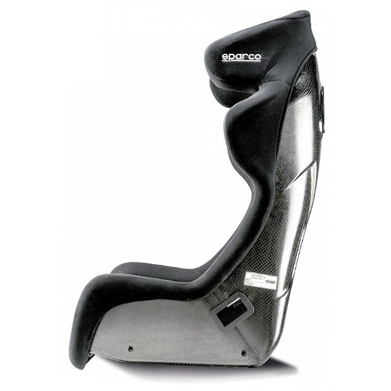 The Sparco ADV Elite Carbon racing seat upright seating position suited to WRC rally racing