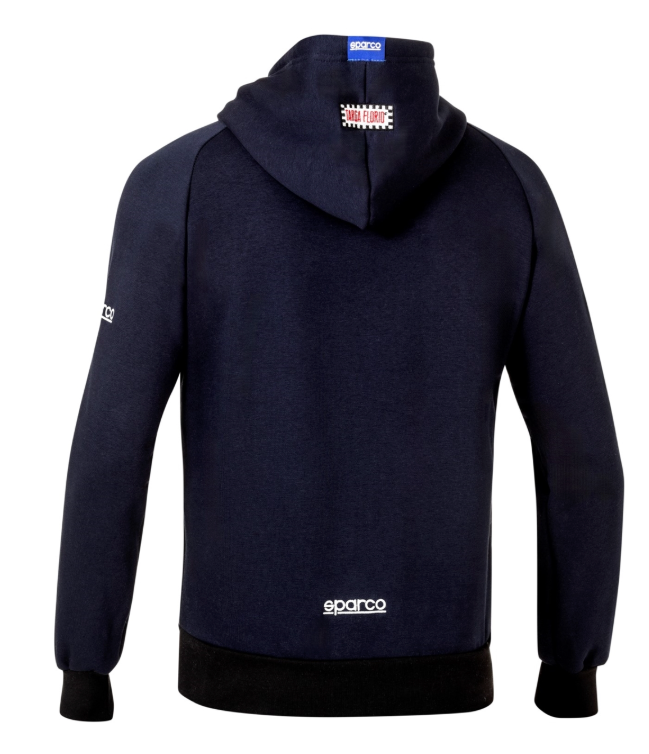 Sparco Targa Florio Hoodie Sweatshirt Navy Back Image