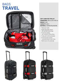 Thumbnail for Sparco Travel roller carry-on gear bag info page