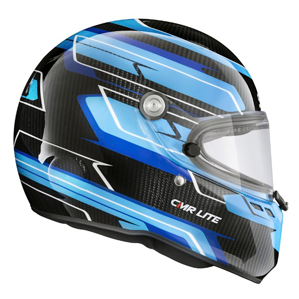 blue carbon fiber motorcycle helmet Stilo ST6 CMR Lite Carbon Kart Helmet