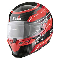 Thumbnail for Stilo ST6 CMR Carbon Lite Kart Racing Helmet Red Graphic | Snell-FIA CMR-2016