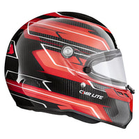Thumbnail for Stilo ST6 CMR Carbon Lite Kart Racing Helmet Red Graphic | Snell-FIA CMR-2016