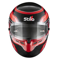 Thumbnail for Stilo ST6 CMR Carbon Lite Kart Racing Helmet Red Graphic | Snell-FIA CMR-2016