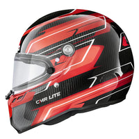 Thumbnail for Stilo ST6 CMR Carbon Lite Kart Racing Helmet Red Graphic | Snell-FIA CMR-2016