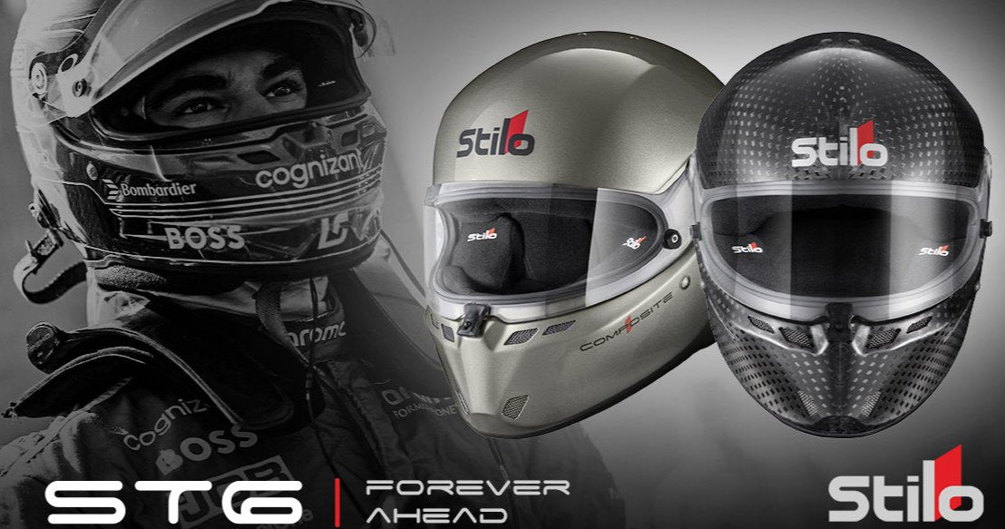 bombardier motorcycle helmets Stilo ST6 GT Carbon SA2025 Helmet in stock @ Competition Motorsport