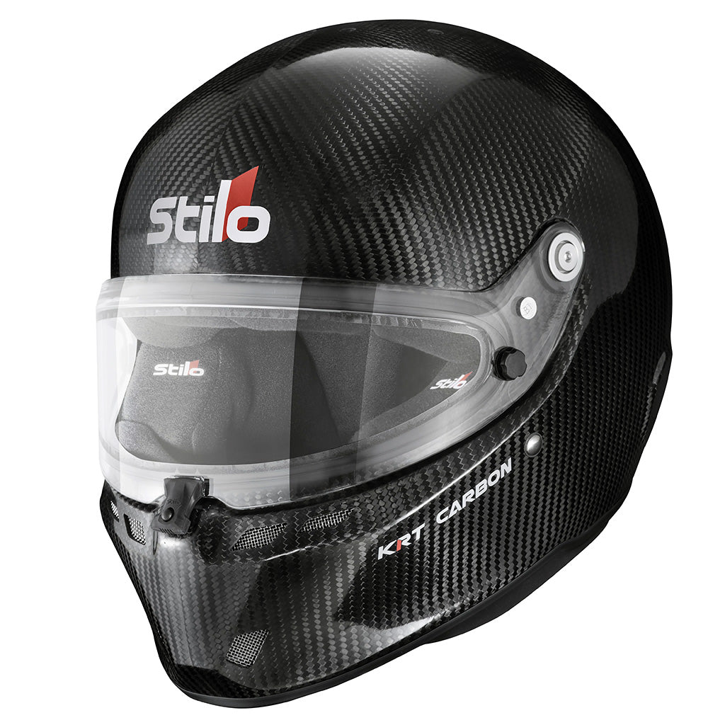 Stilo ST6 KRT Carbon karting helmet with lightweight carbon shell for competitive kart racing