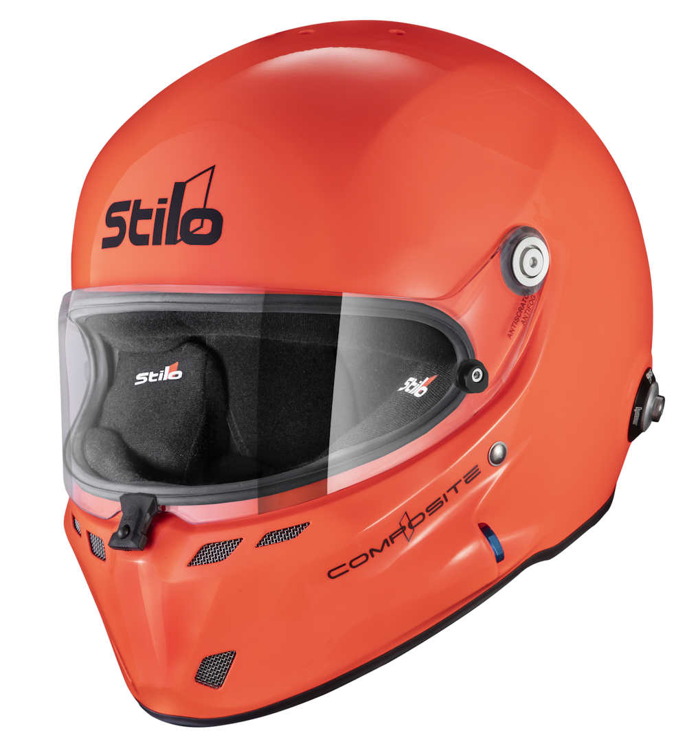 Stilo-ST6-Offshore-Orange-Helmet-left-profile-image