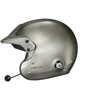 Thumbnail for Stilo Venti4 Trophy Plus Titanium SA2025 FIA 8859 Rally Helmet right side profile with microphone boom-image