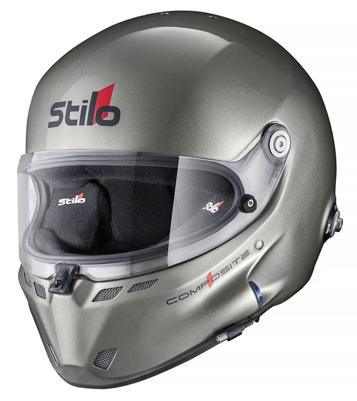 Stilo-st6-composite-GT-helmet-silver-left-profile-image