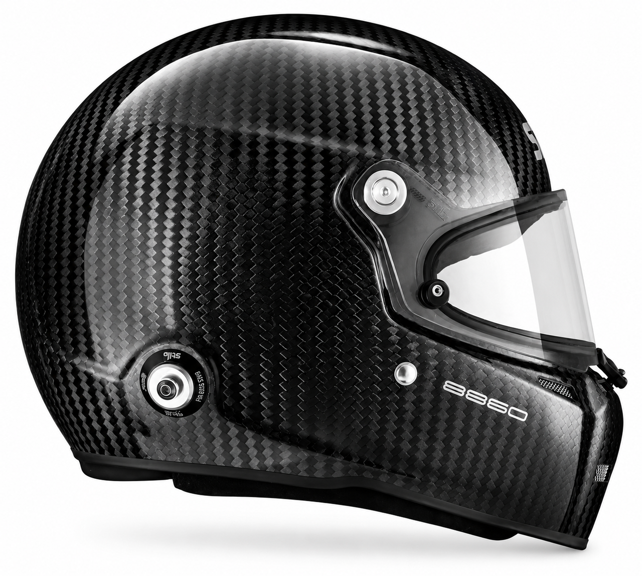 Stilo Helmets ST5 FN 8860-2018 carbon racing helmet angled left front view-image