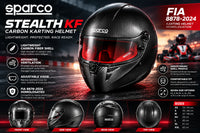 Thumbnail for Sparco Stealth Carbon Fiber Karting Helmet | FIA 8878-2024