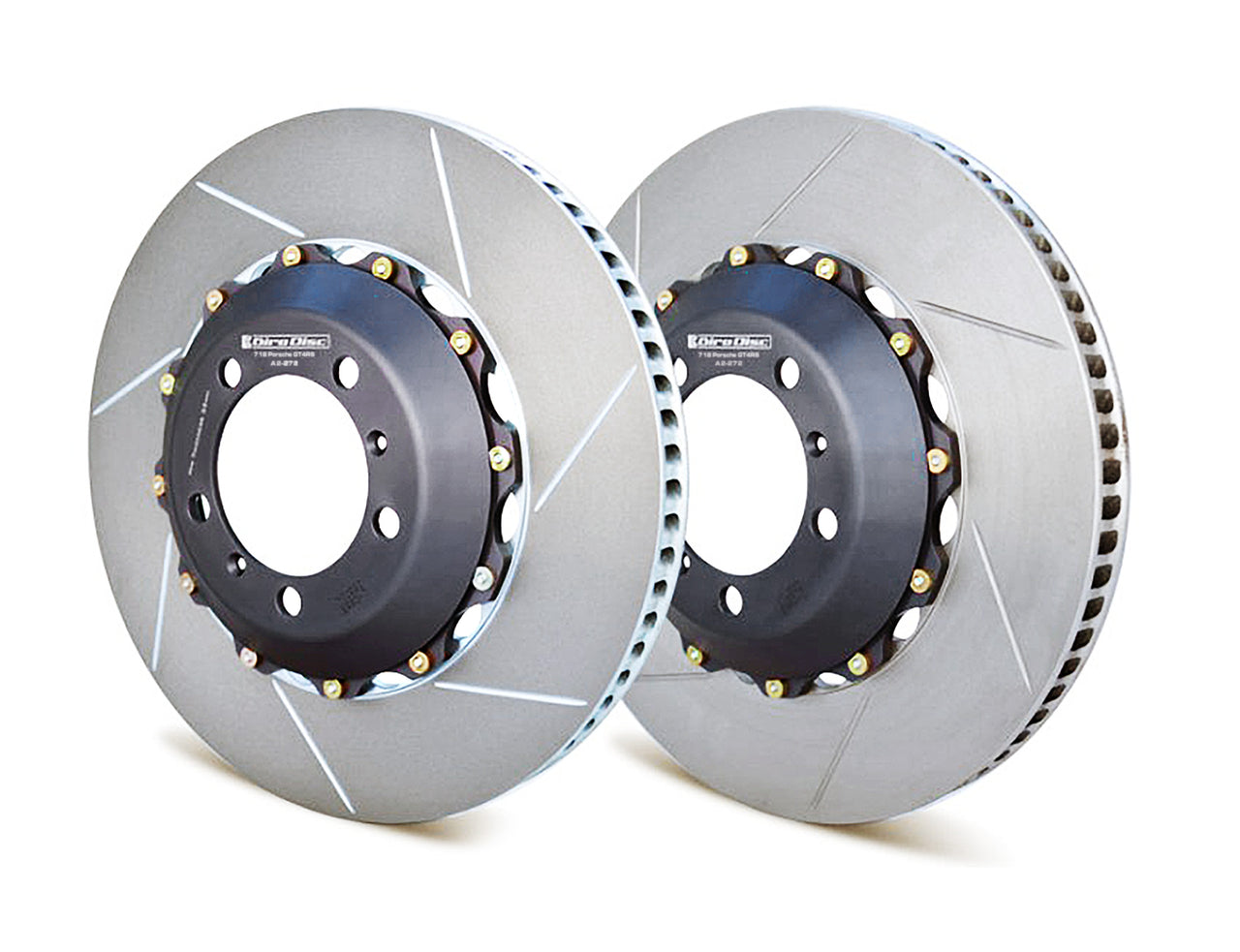 A2-272 Girodisc 2pc Rear Brake Rotors (OEM Steel) Porsche 992 GT3 718 GT4RS - Competition Motorsport