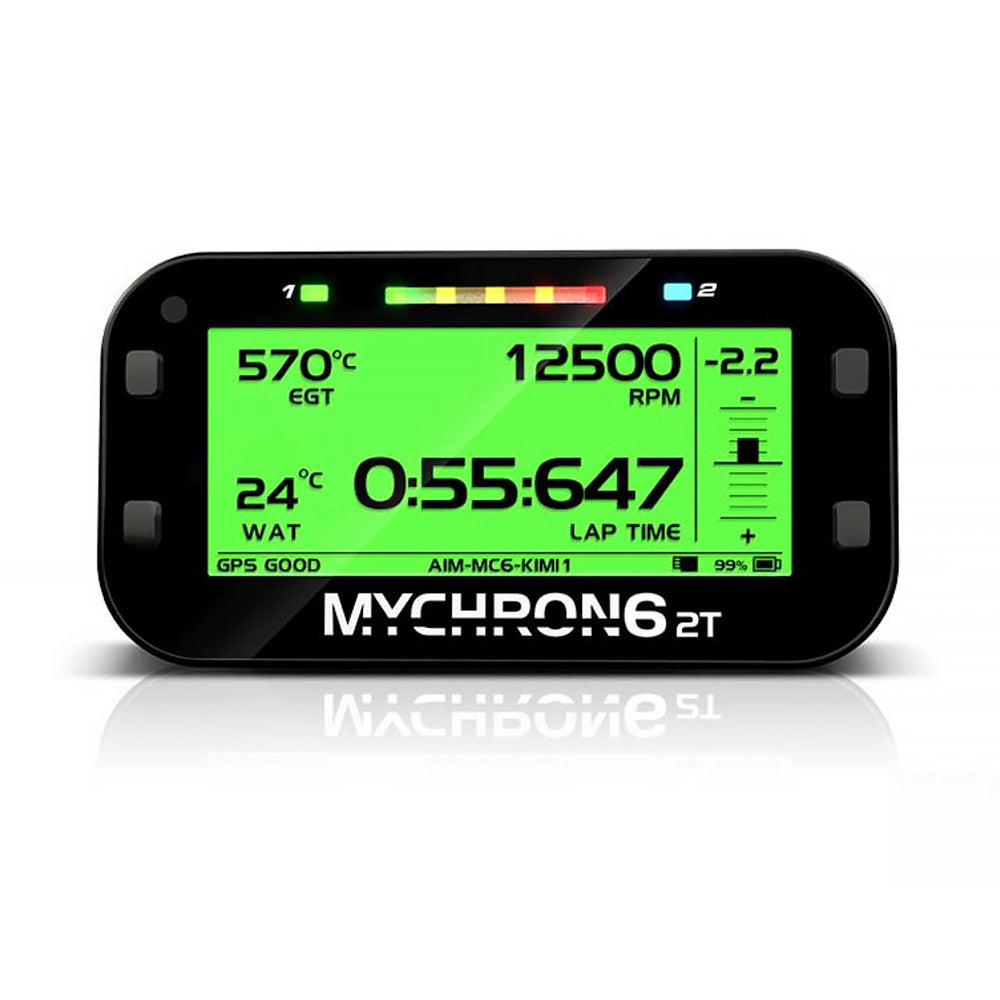 AiM Sports MyChron6 2T Dual-Temp Karting Dash and Data Logger