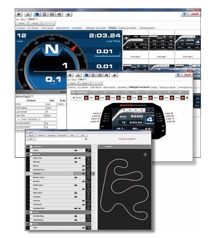AiM Sports MXS 1.3 Strada Compact Color TFT Dash - Competition Motorsport