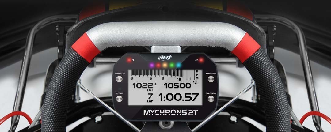 AiM Sports MyChron 5S 2T Dual-Temperature Karting Dash and Data Logger - Competition Motorsport