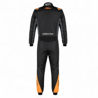 Thumbnail for Alpinestars Atom Graphic Fire Suit Bootcut Black / orange Back Image