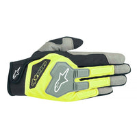 Thumbnail for alpinestars-engine-pit-gloves_black/grey/yellow_imagert