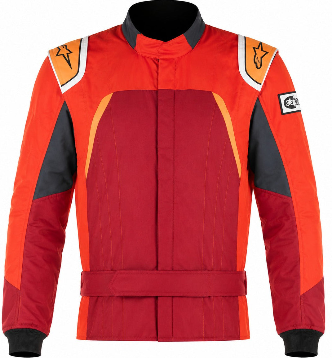 Alpinestars GP Pro Comp Race Suit Red Orange Half Front View