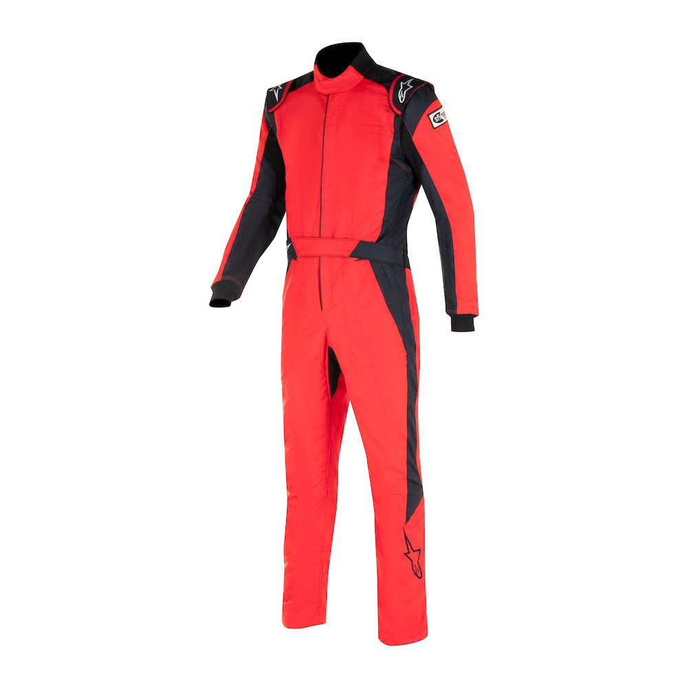 ALPINESTARS GP PRO COMP V2 RACE SUIT RED / BLACK FRONT IMAGE