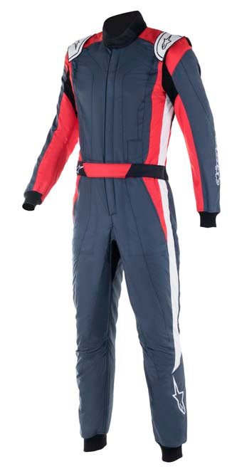 ALPINESTARS GP PRO COMP V2 RACE SUIT Gray / Red Front Image
