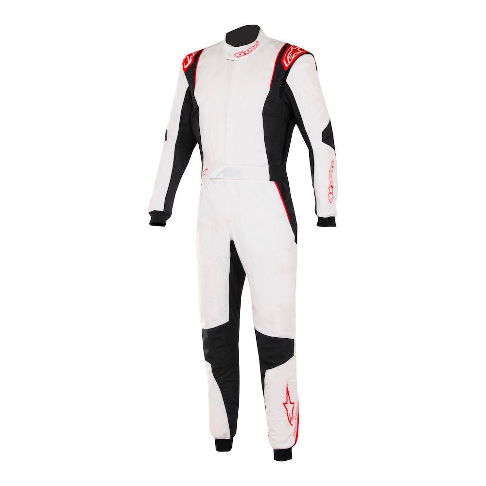 Alpinestars GP Tech v4 Race Suit FIA White / Red Front Image