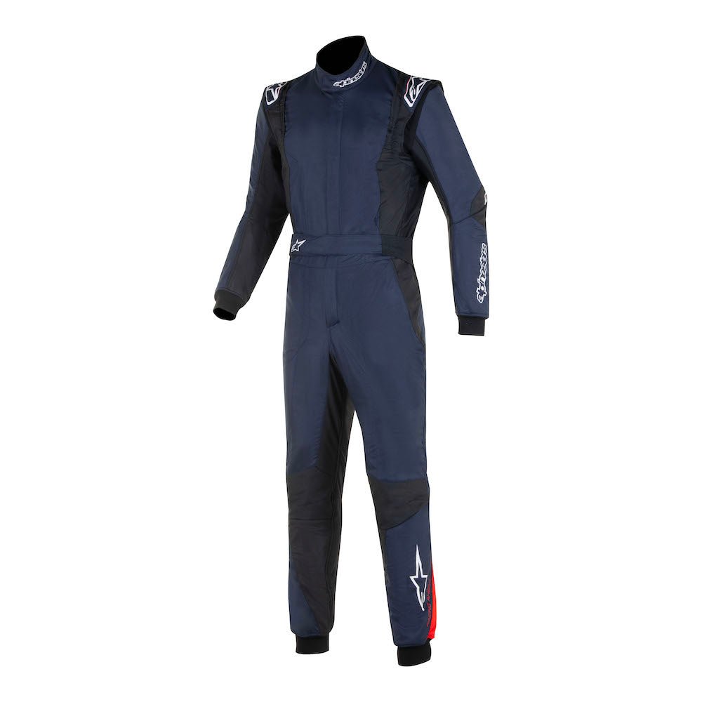 Alpinestars GP Tech v4 Race Suit FIA Blue / Black Front Image