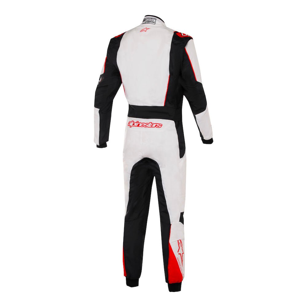 Alpinestars GP Tech v4 Fire Suit FIA - Competition MotorsportAlpinestars GP Tech v4 Race Suit FIA White / Red Back Image