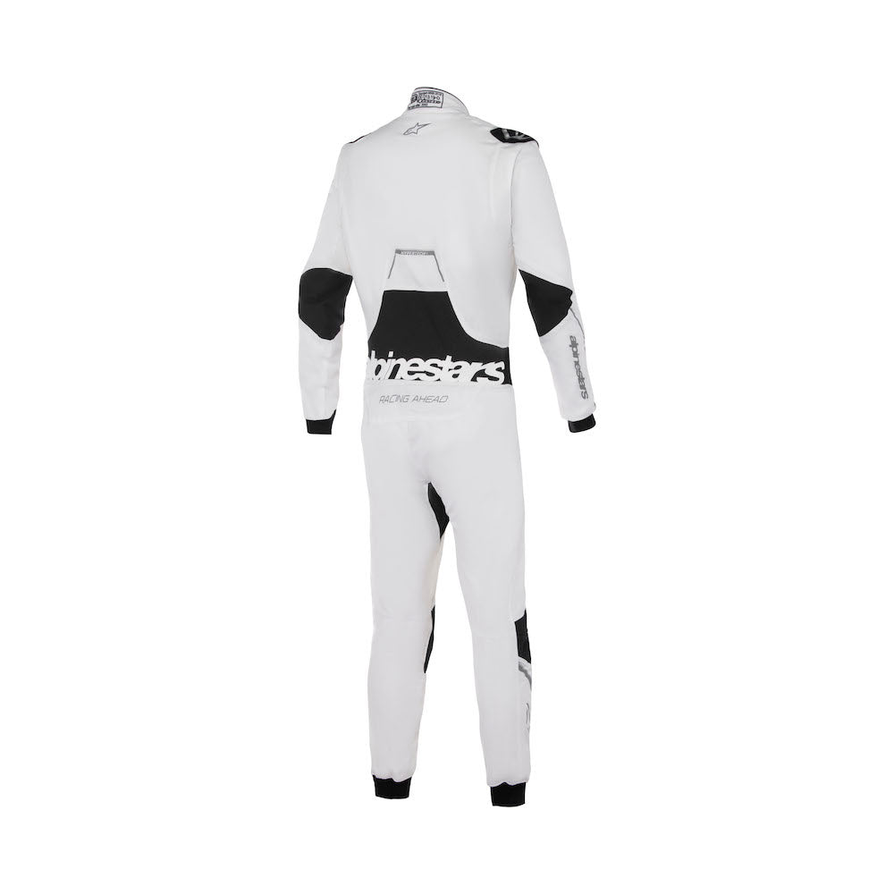 Alpinestars Hypertech v3 Fire Suit FIA - Competition Motorsport White Image Back
