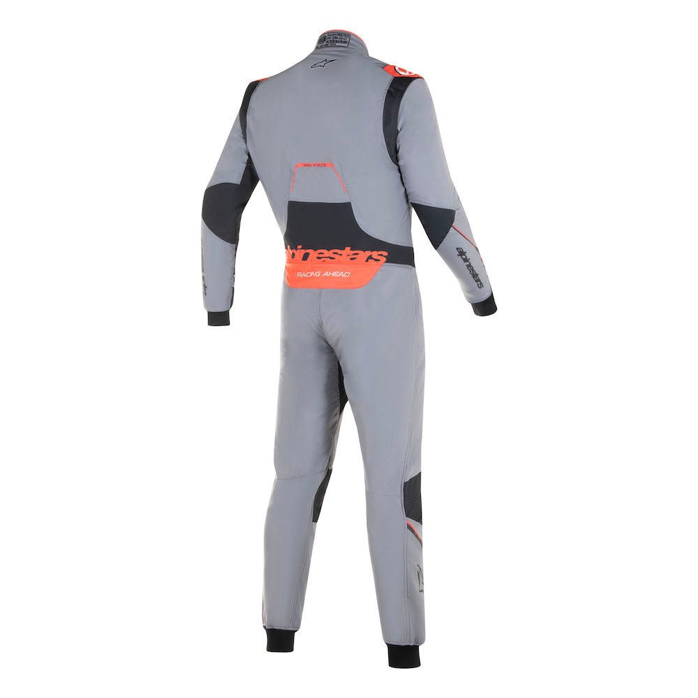 Alpinestars Hypertech v3 Fire Suit FIA - Competition Motorsport Grey Back Image