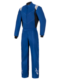 Thumbnail for Alpinestars Indoor Kart Racing Suit V2 blue color front view