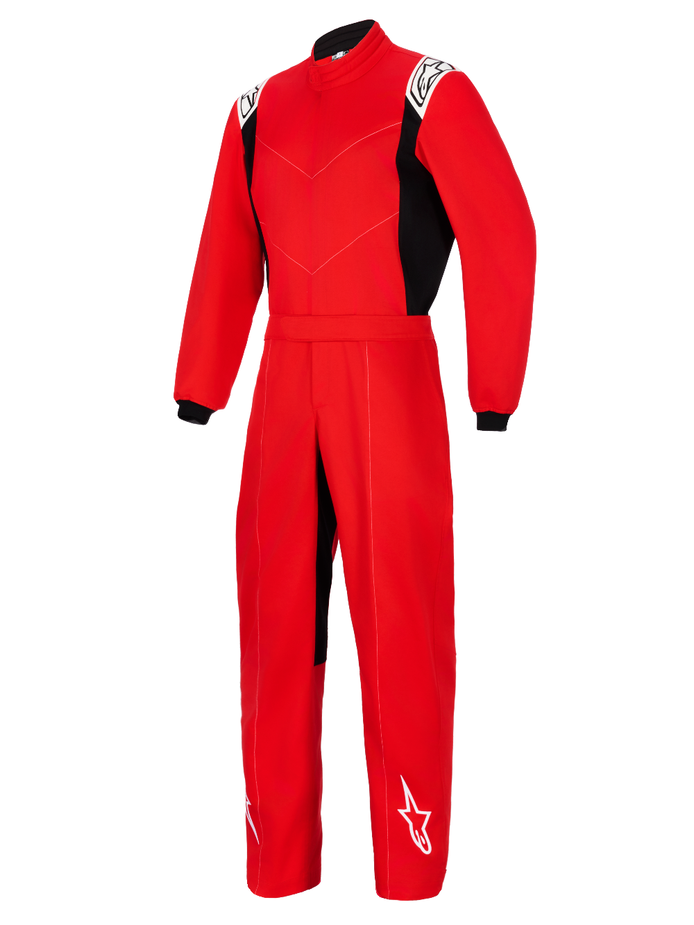 Alpinestars Indoor Kart Racing Suit V2 red color front view