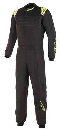Thumbnail for alpinestars-kmx-9-v3-kart-racing-suit-black/Yellow_Front_image