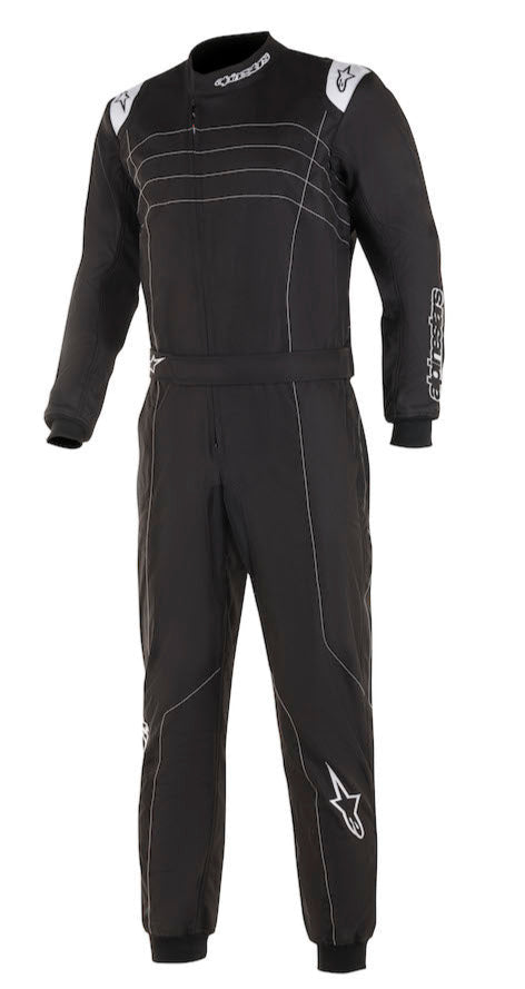 alpinestars-kmx-9-v3-kart-racing-suit-black/white_Front_image